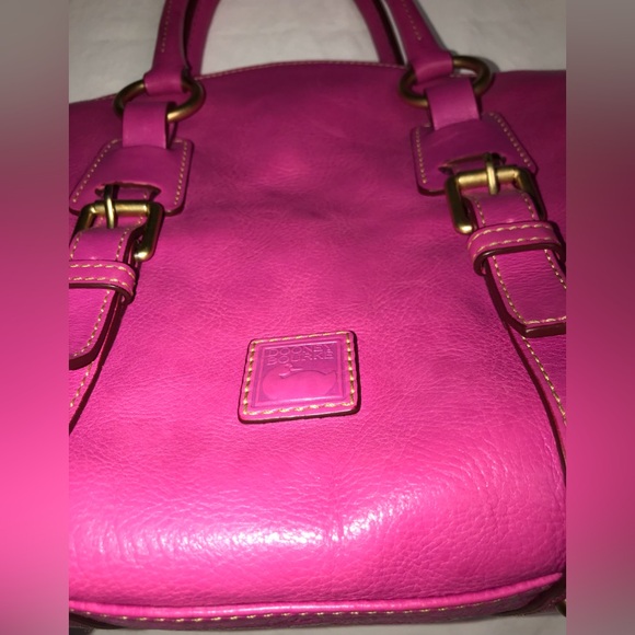 Dooney and Bourke Fuchsia Florentine Bristol Satchel - Picture 13 of 16